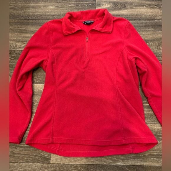 Lands End Women’s Quarter Zip Pull-Over Lightweight Fleece.  Size: M.  NWOT. - Picture 1 of 4